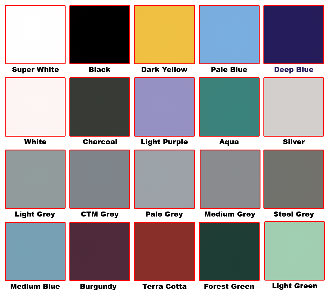 Solid Epoxy Colors and Finishes